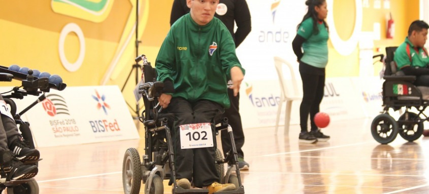 O atleta niteroiense Igor Barcelos durante um torneio pela Seleção Brasileira