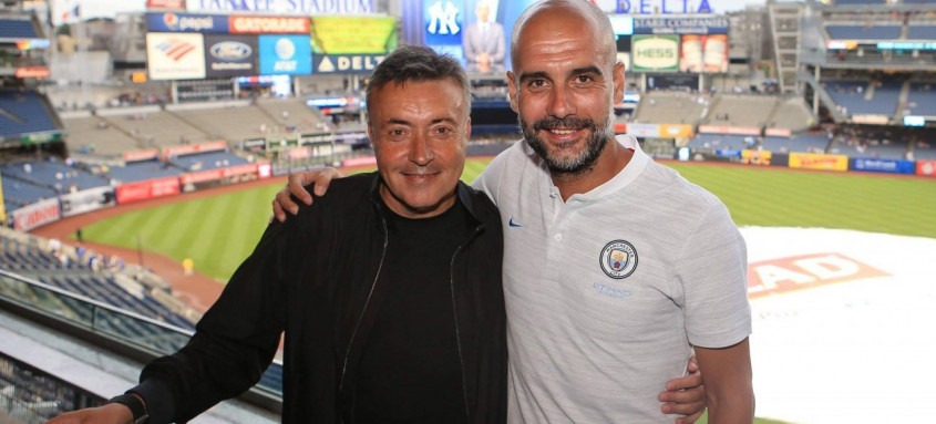 Domènec Torrent e Pep Guardiola trabalharam juntos no Manchester City