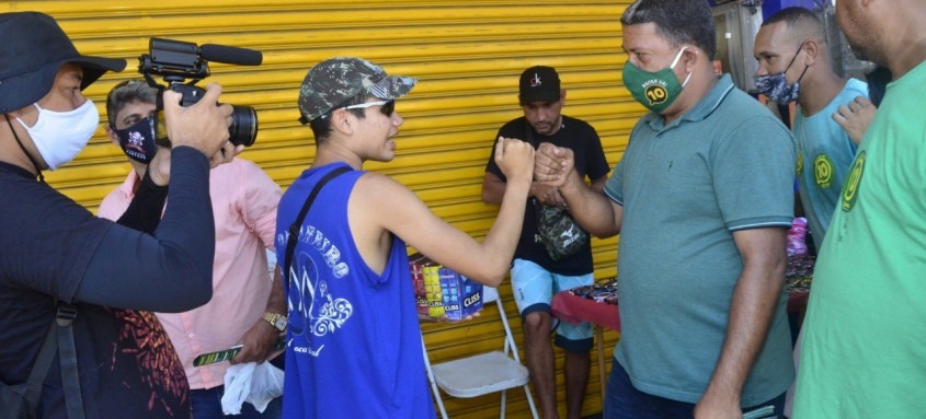 Candidato também teve reunião com lideranças religiosas e políticas do município