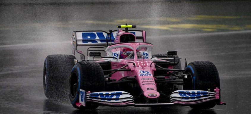 Lance Stroll, da Racing Point, foi o responsável por tirar a pole da Mercedes pela primeira vez na temporada - Foto: Divulgação / Racing Point Lance Stroll, da Racing Point, foi o responsável por tirar a pole da Mercedes pela primeira vez na temporada