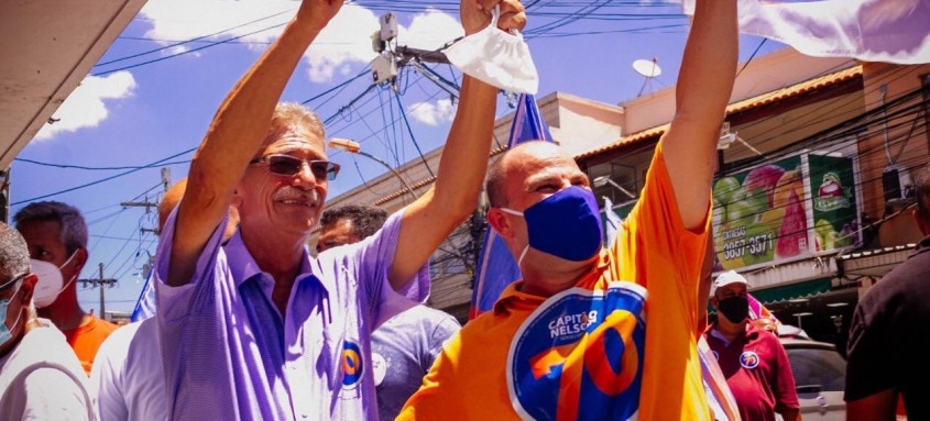 Candidato durante campanha nesta quinta
