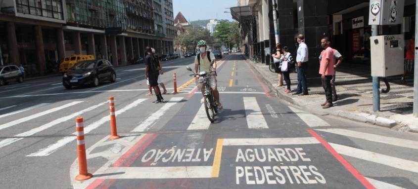 Nos últimos sete anos o município de Niterói triplicou a rede cicloviária, que passou de 15 km para 45 km - Foto: Berg Silva / Prefeitura de Niterói Nos últimos sete anos o município de Niterói triplicou a rede cicloviária, que passou de 15 km para 45 km