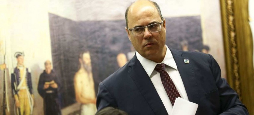 O governador do Rio de Janeiro, Wilson Witzel, durante audiência pública da Comissão de Constituição e Justiça da Câmara dos Deputados para debater sobre audiências de custódia