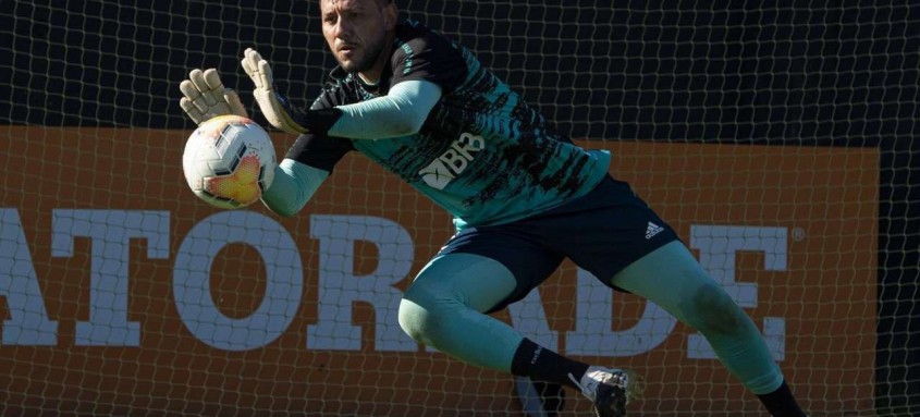 Pelo Flamengo, Diego Alves conquistou vários títulos entre eles Brasileiro e Libertadores - Foto: Alexandre Vidal / Flamengo Pelo Flamengo, Diego Alves conquistou vários títulos entre eles Brasileiro e Libertadores