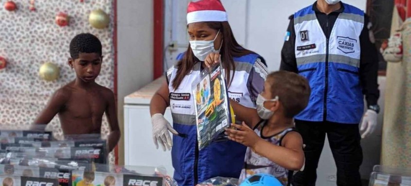 Evento também contou com a presença do Papai Noel Presente