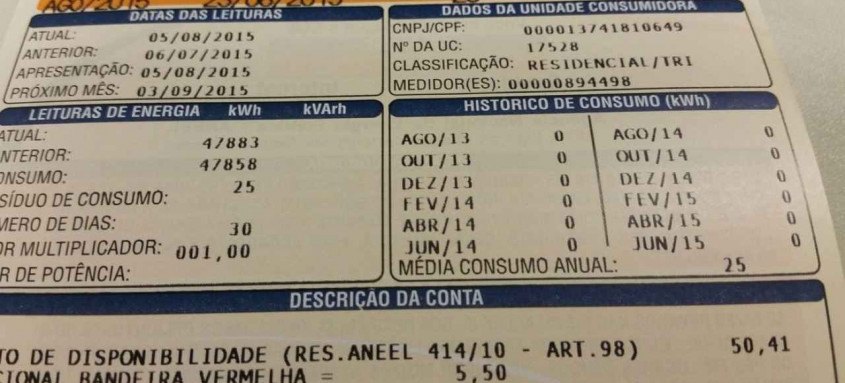 Consumidores podem pedir descontos nas contas de luz 