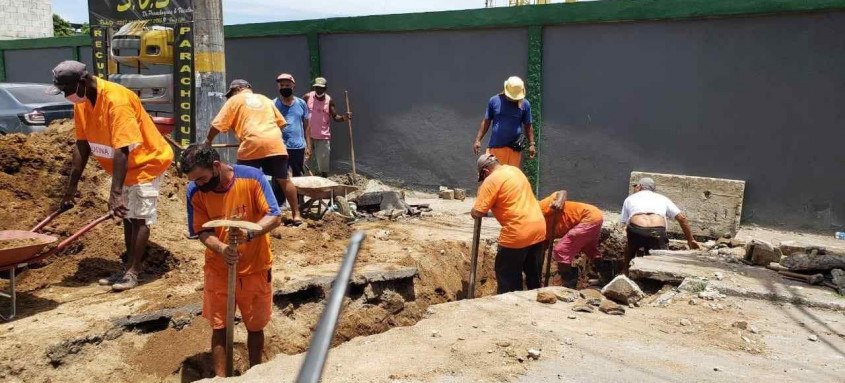 Intervenções de limpeza e conservação seguem por São Gonçalo - Foto: Crédito Divulgação/ Prefeitura de São Gonçalo Intervenções de limpeza e conservação seguem por São Gonçalo