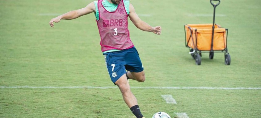 Éverton Ribeiro relembrou o eletrizante clássico de 2019 que terminou empatado em 4 a 4 - Foto: Alexandre Vidal / Flamengo Éverton Ribeiro relembrou o eletrizante clássico de 2019 que terminou empatado em 4 a 4