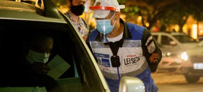 A Operação Lei Seca foi realizada durante o feriado prolongado em todo o Estado do Rio de Janeiro