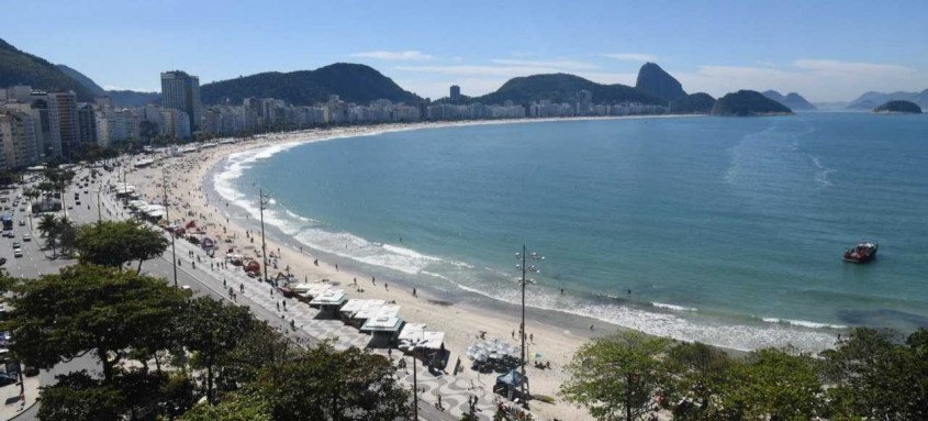 Os hotéis da região de Copacabana/Leme tiveram 64% de seus quartos ocupados