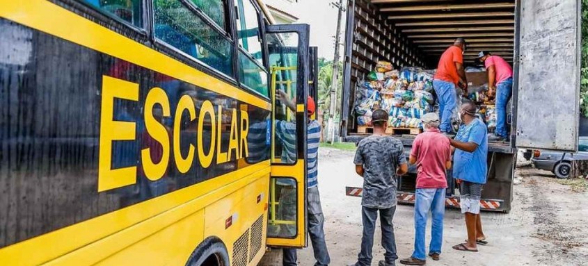 
Todos os alunos matriculados na rede municipal de ensino têm direito a receber um kit alimentação