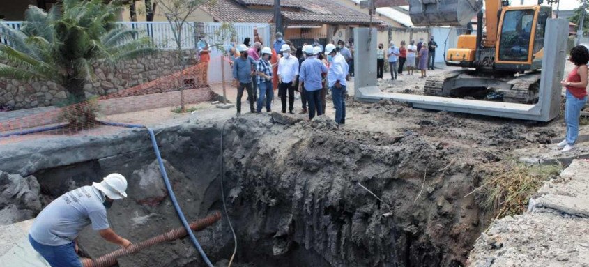 Drenagem no Bairro Santo Antonio é aposta para acabar com os alagamentos - Foto: Berg Silva/Prefeitura de niterói Drenagem no Bairro Santo Antonio é aposta para acabar com os alagamentos