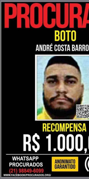 André Costas Barros, o André Boto, foi preso por agentes da força-tarefa da Polícia Civil no combate às milícias - Foto: Reprodução André Costas Barros, o André Boto, foi preso por agentes da força-tarefa da Polícia Civil no combate às milícias