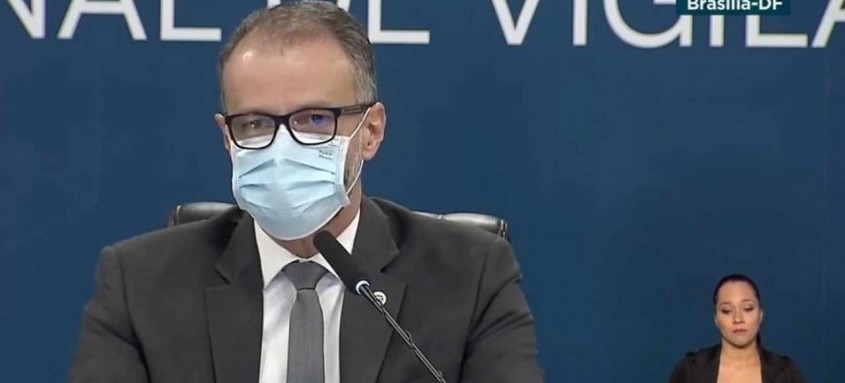 Antônio Barra Torres, presidente da Anvisa, fez um pronunciamento para rebater críticas do laboratório russo - Foto: Reprodução/TV Brasil Antônio Barra Torres, presidente da Anvisa, fez um pronunciamento para rebater críticas do laboratório russo