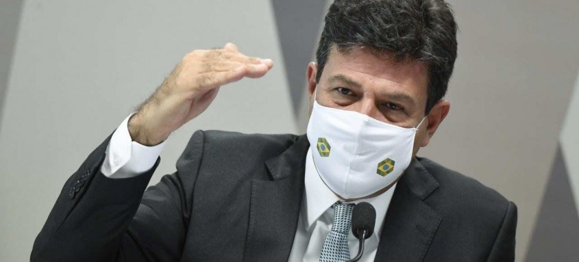 Ex-ministro da Saúde Luiz Henrique Mandetta foi o primeiro a prestar depoimento na CPI da Pandemia, no Senado