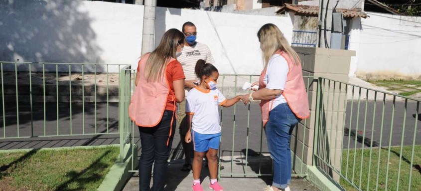 Volta às aulas na Escola Municipal Eduardo Campos - Foto: Eires Silveira /Divulgação Prefeitura de Niterói Volta às aulas na Escola Municipal Eduardo Campos