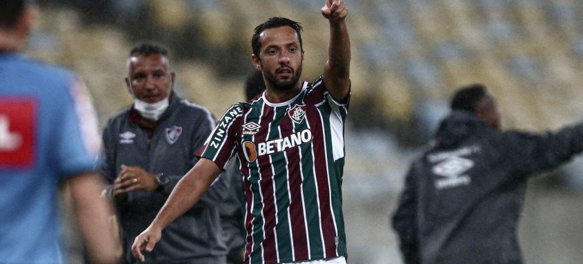 Nenê fez o único gol do Fluminense na importante vitória sobre o Santos ontem à noite no Maracanã pelo Brasileiro - Foto: Lucas Merçon / Fluminense Nenê fez o único gol do Fluminense na importante vitória sobre o Santos ontem à noite no Maracanã pelo Brasileiro