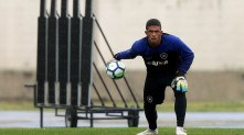 Goleiro Diego Loureiro terá nova oportunidade entre os titulares do Botafogo no próximo sábado, contra o Brusque Vitor Silva / Botafogo
