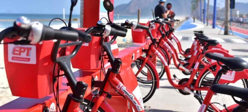 Com essa inauguração, o sistema das bicicletas compartilhadas chega a quatro estações no bairro - Foto: Divulgação Com essa inauguração, o sistema das bicicletas compartilhadas chega a quatro estações no bairro