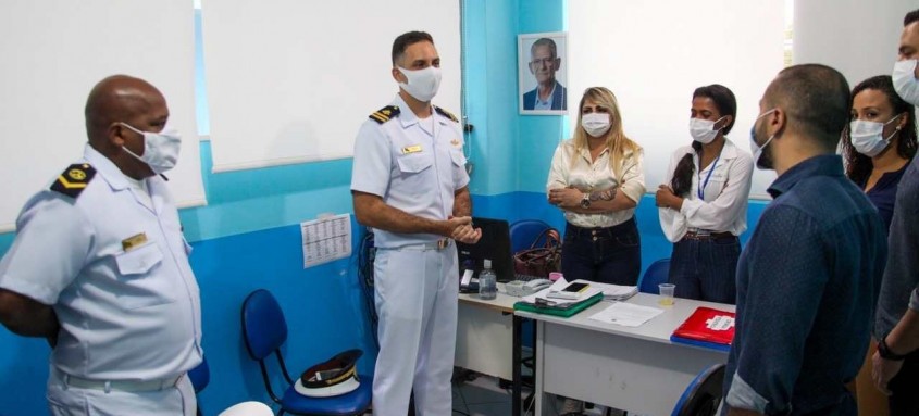 Encontro na Clínica reuniu representantes da Marinha e do Município 