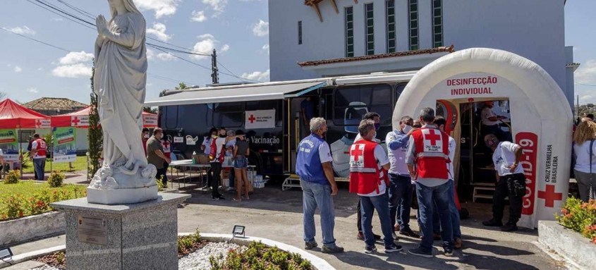 A vacinação itinerante em Santa Isabel foi a primeira de diversas visitas