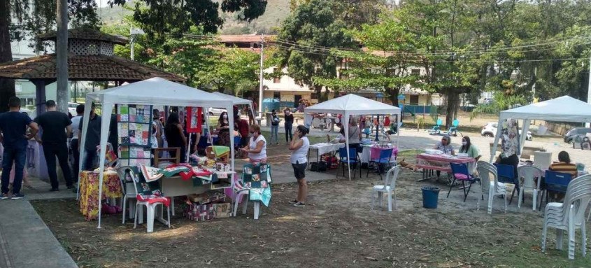 Exposição contou com peças de artesanato e opções gastronômicas 
