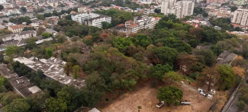 As obras no terreno de aproximadamente 79 mil metros quadrados já começaram