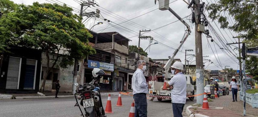 Serão 800 pontos, em cerca de 11 quilômetros, beneficiando vários bairros - Foto: Renan Otto / Prefeitura de SG Serão 800 pontos, em cerca de 11 quilômetros, beneficiando vários bairros