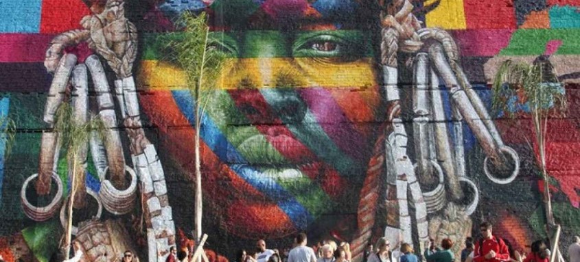 Projeto prevê a ampliação dos muros multicoloridos. MAR promove em outubro Fórum de Arte Urbana - Foto: Divulgação Projeto prevê a ampliação dos muros multicoloridos. MAR promove em outubro Fórum de Arte Urbana