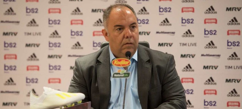 O vice de futebol do Fla, Marcos Braz, vem agindo nos bastidores para evitar que time seja prejudicado pelas seleções - Foto: Alexandre Vidal / Flamengo O vice de futebol do Fla, Marcos Braz, vem agindo nos bastidores para evitar que time seja prejudicado pelas seleções