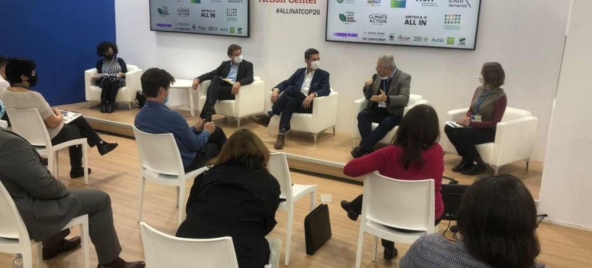 O prefeito de Niterói, Axel Grael, apresentou ações climáticas na conferência da ONU realizada na Escócia - Foto: Divulgação O prefeito de Niterói, Axel Grael, apresentou ações climáticas na conferência da ONU realizada na Escócia