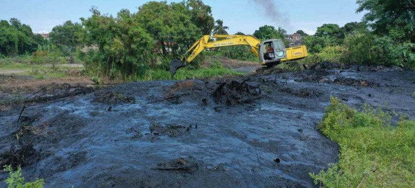 Prefeitura reforçou um trecho da rede de águas pluviais, na Visconde de Itaúna