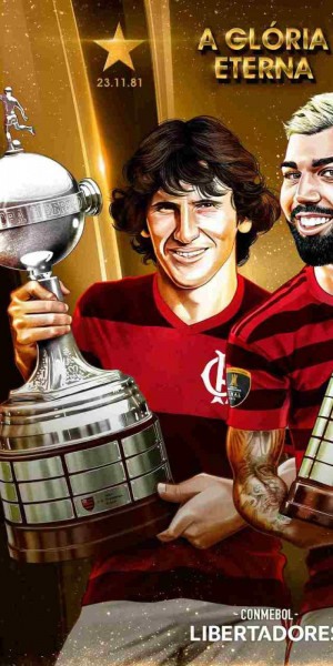 Flamengo quer repetir hoje o feito protagonizado por Zico, em 1981, e Gabigol, em 2019: conquistar a Libertadores