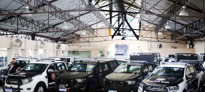 Do reforço de 62 viaturas, duas têm padrão antibombas e o investimento total na renovação da frota é de cerca de R$ 20 milhões, segundo o governo estadual - Foto: Carlos Magno/Divulgação Do reforço de 62 viaturas, duas têm padrão antibombas e o investimento total na renovação da frota é de cerca de R$ 20 milhões, segundo o governo estadual