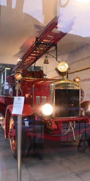Espaço vai abrigar a viatura Auto-Bomba Merryweather London Fire 1927, única no país e fabricada na Inglaterra há 94 anos