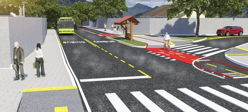 Intervenção, de três quilômetros, permitirá a conexão da ciclovia da TransOceância com a do bairro, ao longo da Estrada Irene Lopes Sodré, a principal 