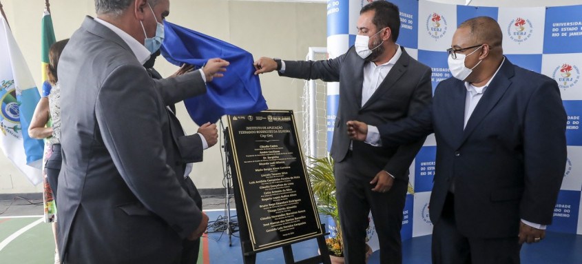  O governador Cláudio Castro participou da solenidade de inauguração das novas instalações, na manhã de ontem