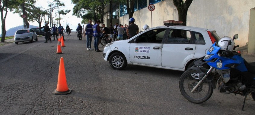 Toda a ação contou com o apoio e segurança da Ronda Ostensiva Municipal (Romu) e também de policiais do São Gonçalo Presente