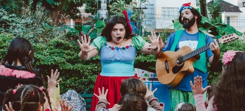 Das 10h às 16h, tem teatro, contação de histórias e música na Biblioteca Parque