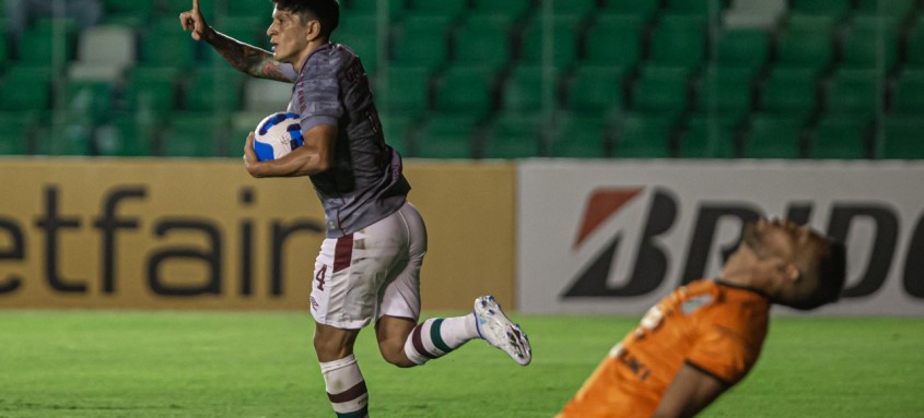 Germán Cano marcou três vezes na histórica goleada tricolor sobre o Oriente Petrolero 