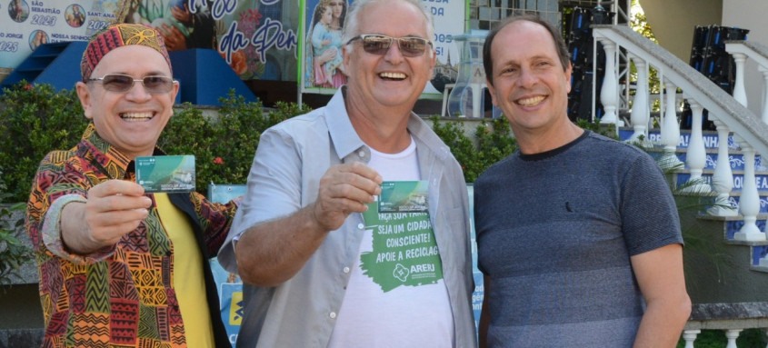 Joaquim Melo, Edson Freitas e Marcelo Konte na Igreja da Penha