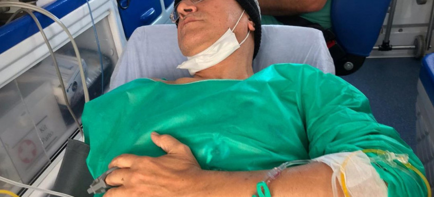 Ele foi encaminhado para o Instituto Estadual do Cérebro Paulo Niemeyer. - Foto: Reprodução/ Redes Sociais Ele foi encaminhado para o Instituto Estadual do Cérebro Paulo Niemeyer.