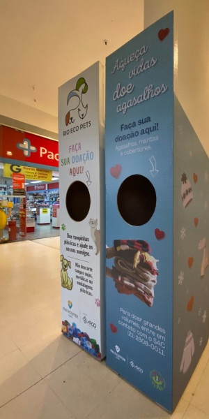 Em Niterói, o Multicenter Itaipu é ponto de arrecadação da campanha "Aqueça vidas, doe agasalhos"