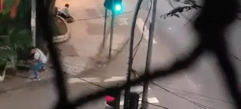 Segundo a PM, ao que tudo indica foi uma tentativa de assalto
