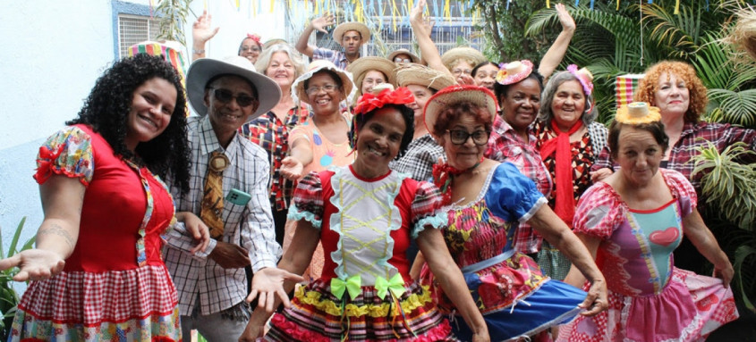 Espaço, no Jardim Catarina, se transformou em verdadeiro arraial