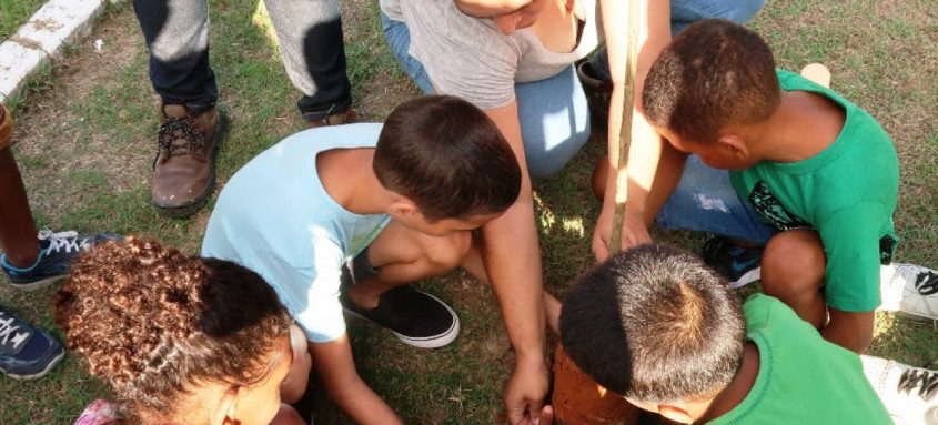 Crianças da Casa de Acolhimento aprenderam como preservar a natureza