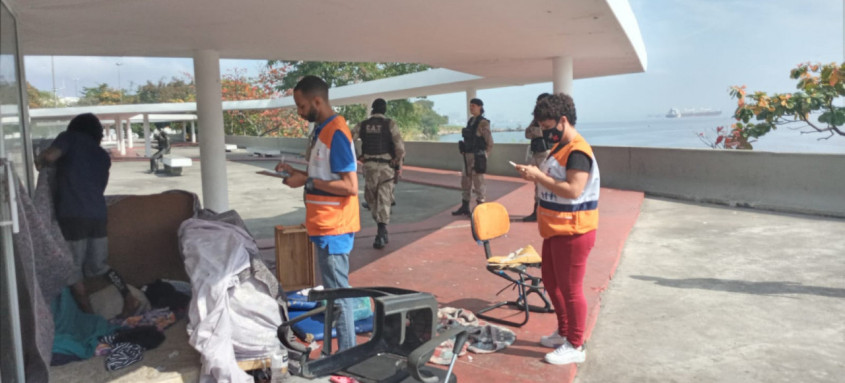 Atividade foi conjunta entre o Serviço Especializado em Abordagem Social da Secretaria de Assistência Social - Foto: Divulgação Atividade foi conjunta entre o Serviço Especializado em Abordagem Social da Secretaria de Assistência Social