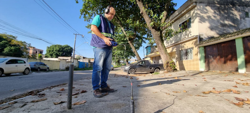 Aparelho permite localização e reparo de vazamentos não visíveis de forma mais assertiva - Foto: Divulgação Aparelho permite localização e reparo de vazamentos não visíveis de forma mais assertiva
