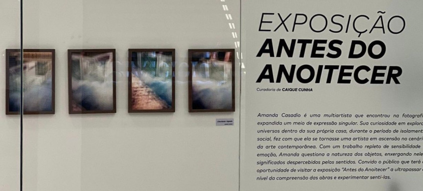 A mostra reúne obras da artista visual Amanda Casadio na Galeria Carioca