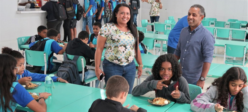 Escola é uma das 75 unidades de ensino da rede municipal que recebeu obras de melhorias - Foto: Alexandre de Sa/Prefeitura SG Escola é uma das 75 unidades de ensino da rede municipal que recebeu obras de melhorias